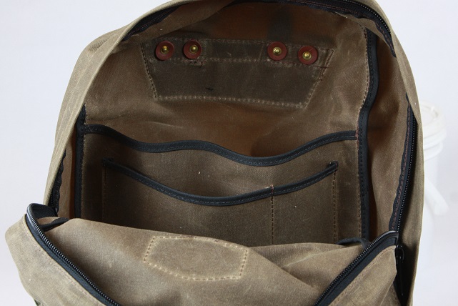 Waxed Canvas Roll Top Backpack - Rustic River Gear